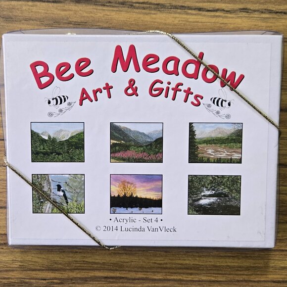 Four Boxes of Blank Notecards (60 total) with Prints of Acrylic Paintings - Picture 3 of 9